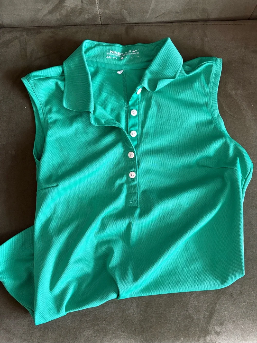Nike Women's Sleeveless Polo Top - Teal